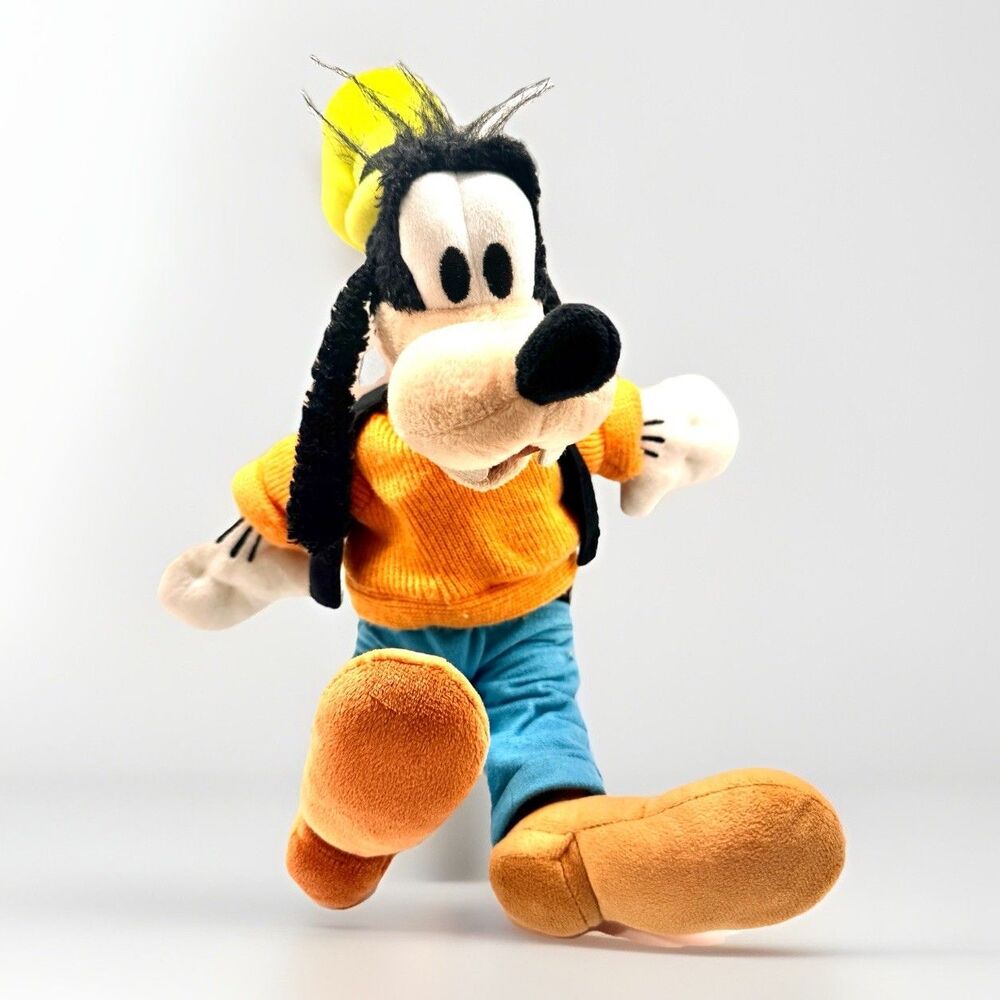 Goofy 16" Tall With Orange Sweater Disney‎ Parks Plush Stuffed Animal